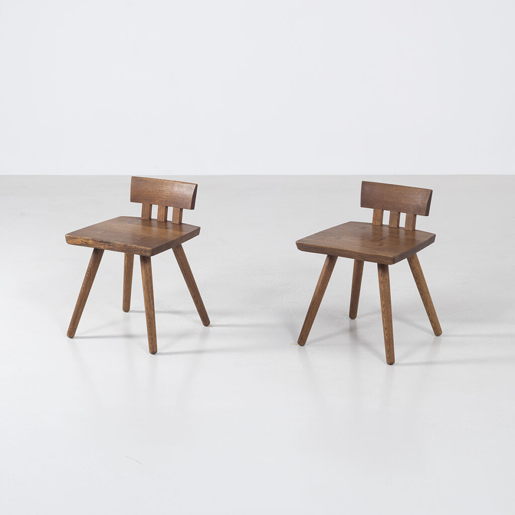 Pair of low chairs - Ippongi Series